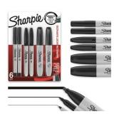 Sharpie Permanent Markers  Multi-Tip Pack  Fine/Ultra Fine/Chisel Tip  Black  4 Count
