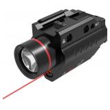 Feyachi LF-38 Red Laser Flashlight Combo 500 Lumen Tactical Light with Picatinny Rail Mount