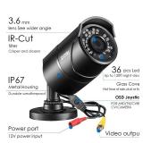 ZOSI 2.0MP HD 1080P 1920TVL Hybrid 4 in 1 TVI/CVI/AHD/CVBS Indoor Outdoor Home Security Cameras Weatherproof,120ft Night Vision,Aluminum Metal Housing,For 960H,720P,1080P,5MP,4K analog CCTV DVR