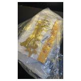 Sratte 3 Pcs Girls Fairy Costumes Fairy Star Wand Gold Crown Wings Birthday Dress up Halloween Party Accessories Decorations