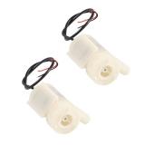 SIPYTOPF 2Pcs DC 3-5V Micro Submersible Mini Water Pump for Aquariums Fish Tank Pond Fountain Hydroponics Garden (2Pcs White)