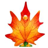 JcHrmers Fall Leaf Goose Outfit Maple Leaf Cement Goose Clothes for 23 inch Statue Autumn Garden Patio Yard Lawn Outdoor Decoration