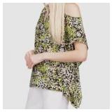 Ladies medium flower pattern shirt