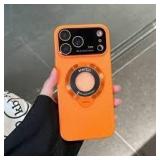 Oterkin for iPhone 17 Pro Max Wallet Case ] [Kickstand] [Full Camera Protection] [RFID Blocking] [Military Grade Protection] Shockproof Rugged Case for iPhone 17 Pro Max, Orange