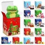 Motionchic Mixed Small Plush Animal Ornaments with Christmas Gift Box