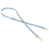 Light Blue Leather Shoulder Strap with Gold Hardware