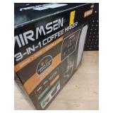 AIRMSEN Grind & Brew Coffee Maker with Grinder - Single Serve Machine Compatible with K-Cup Pods & Ground, 1000W Fast 6-14oz Brewer, Descaling Alert, Touchscreen & 50oz Removable Tank