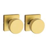 Pismo Satin Brass Hall/Closet Square Door Knob