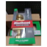 Pismo Satin Brass Hall/Closet Square Door Knob