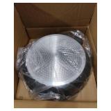 CAROTE Non Stick Frying Pan Skillet, Omelet Pan, Healthy Non Toxic Granite Chef Pan, Induction Compatible Egg Frying Pan with Heat-Resistant Handle, PFOA-Free,Black, 12\"