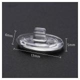 MYCOURAG 6 Pairs Replacement Silicone Nose Pads 13mm Compatible with Oakley Crosshair 2.0/WireTap/Whisker/Maui Jim Kahuna Sunglass