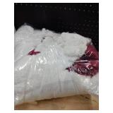 Sealy Electric Blanket Wearable with Foot Pocket, Electric Snuggle Blanket with Sleeves, Flannel & Sherpa Heating Throw with 6 Heat Settings & 2-10 Hours Auto Shut Off, 50 * 70\"+18\", Red