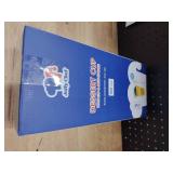 JOLLY CHEF 100 Pack 3 oz Mini Dessert Cups with Spoons and Lids, Square Tall Clear Plastic Parfait Appetizer Cup Small Serving Bowl for Party Desserts