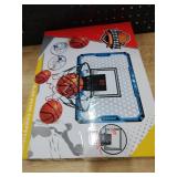 Indoor Basketball Hoop for Kids, Over The Door Mini Basketball Hoop Set with LED Lights, Scoreboard, 4 Balls & Sound Effects - Indoor Toys Gift for Boys & Girls Ages 3-12 for Birthday & Christmas