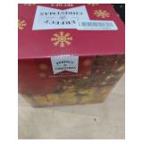 COVFEVER Set of 4 Christmas Lighted Gift Boxes, Pre-lit Light up Present Set with Different Sizes for Holiday Indoor Outdoor Decorations - Battery Operated(Warm White)