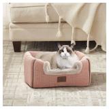 Cat Bed for Indoor Cats - Cat House Cats Tent with Removable Washable Cushioned Pillow, Soft and Self Kitten beds,for Small and Medium Pet Bed, Pink