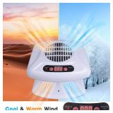 Gegong Air Nail Dryer with Automatic Sensor, 300W Timing Fan Blow for Both Hands and Feet, Warm & Cool Wind Blower Regular Polish, Home Salon Use No Harmful (Light Blue)