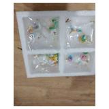 Mood Lab Miniature Unicorn Figurines Set - Funny Mini Statue Kit of 4 pcs - Unicorn Fairy Garden Accessories