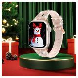 Goton Bling Silicone Band for Apple Watch Series 11/10 42mm, Series 7/8/9 41mm, Series 6/5/4/SE/SE2/SE3 40mm, Soft & Breathable Glitter Strap for Women, Stylish, Adjustable, Comfortable Fit, Sparkle