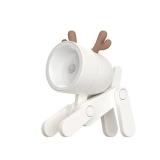 SpassLeben Cute Night Light for Kids, Mini Led Table Desk Lamp, Decorative Lamp Indoor Nightstand, Animal Pet Nightlights, Christmas Decorate Birthday Gifts for Children, Students (1 x Off-White Deer)
