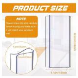 8 Pieces Window Shade for Roller Pull Down Roller Shades Handle Blinds for Windows Grips Plastic Hem Grip Hardware for Home Rv Rolling Curtain Accessories (Clear)