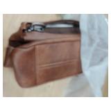 Bluome 7L Crossbody Purses for Women, Pocketbooks Medium Crossbody Bags Vegan Leather Shoulder Handbags with Guitar Strap,Brown