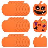 Outus 30 Pieces Halloween Foam Pumpkins Bulk Pumpkins Shapes Crafts Bulk 6inch DIY Pumpkin Kit for Halloween Art Craft Kit