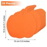 Outus 30 Pieces Halloween Foam Pumpkins Bulk Pumpkins Shapes Crafts Bulk 6inch DIY Pumpkin Kit for Halloween Art Craft Kit