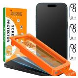 IMBZBK [Auto-Dust Removal] 3 Pack Matte Screen Protector for iPhone 17 Pro Max [Military Grade] Accessories, Case Friendly Film, 3 Tempered Glass Camera Lens Protector, Anti-Glare, Smooth as Silk