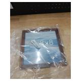 Fisnish 8x8 Picture Frame, Wall Hanging Square Gallery Photo Frame or Tabletop Display Frame, Brown
