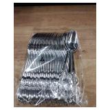 Joyido enjoy delicious food with our elegance silverware plastic spoons