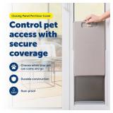 PetSafe Closing Panel Pet Door Cover - Restrict Pet Access - Durable Plastic Cover - Rust-Proof - Easy to Use - Small