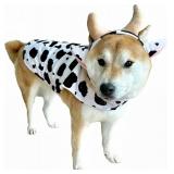 ComfyCamper Cow Print Costume for Dogs - XXL Large Highland Animal Cosplay Halloween Costumes Christmas, XL