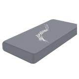 Smiry Waterproof Couch Cushion Covers, Stretch Washable Sofa Cushion Cover, Soft Sofa Slipcover Elastic Non-Slip Furniture Protector for Pets, Kid (Large,Dark Grey)