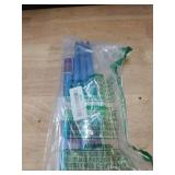 Kandelo Tall Metallic Taper Candle, 4 Glossy Blue - Unscented, 10 Inch, Non-drip, Dinner Candle, Birthday Candle