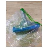 BlueStars Heavy Duty 5in Swimming Pool Brush with Stainless Steel Bristle Wire and Aluminium Handle 5\" - Suitable for Tackling Stubborn Stains on Walls, Tiles, Floors, Steps, and Corners