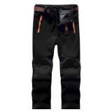 Jessie Kidden Kids Boys Girls Youth Waterproof Windproof Hiking Ski Snow Pants Elastic Waist Warm Insulated Fleece Lined Winter Pants (16010 Black, 8-9 Years)