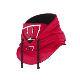 FOCO Wisconsin Badgers NCAA Drawstring Hooded Gaiter