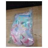 Hercicy 8 Pcs Kids Apron and Chef Hat Set for Cooking Painting Girls Toddler 5-12 Years Child Aprons Hat Oven Mittens(Bright Color, Mermaid)