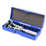 Hovico Watch Repair Tool Kit, 3 Point Wrench Screw Case Remover Tool, Adjustable Watch Back Case Opener, Battery Replacement and Movement Holder, Heavy Duty Stainless Steel