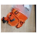 ICEFANG GN3 Tactical Dog Harness with 6X Buckle,Dog Molle Vest with Handle,3/4 Body, Hook and Loop Panel for ID Patch,No Pulling Front Clip (S (Neck 14\"-18\"; Chest 22\"-27\"), Safety Orange)