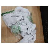 Canlierr 6 Pcs Knitted Large White Christmas Bows 18in Big Crochet Christmas Tree Bow Neutral Ribbon Bow Hanging for Tree Topper Winter Party Wreath Garland Fireplace Holiday Decorations