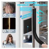Bantie 40FT Kerf Weather Stripping Door Seal Sound Proof Weather Strips Seal Strip for Front Door Frame Soundproofing Exterior Door Insulation Gasket (with 4 Door Corner Seals)
