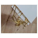 Tatuo 4 Packs Plate Stands for Display 6 Inch Plate Display Stand, Iron Easel Picture Frame Holder, Decorative Photo Holder Stand for Home Decoration (Gold, 6 Inch)