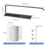 Paper Towel Holder, Magnetic Paper Towel Holder for Fridge, Toilet Paper Roll Holder Magnet Towel Rack Wall Mount Fridge Organizer for Paper Towels Rolls Bathroom Pantry RV Kitchen Storage