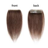 Meiverah scar human hair replacement Accidental burns without hair for men women Hairline Loss Straight Tape in Replacement Toupee (Medium Brown, 0.78\"x3\")