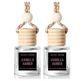 Burst Bird Car Air Freshener Hanging,Cute Air Diffuser for Car, Long Lasting Car Air Fresheners, Car Fresheners for Women, Made in USA Vanilla Amber (2 Pack)