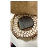 NIRMAN Mango Wood Picture Frame 4 x 4 Inch for Home Office Table DÃ©cor, Home Decor, Wedding, Graduation (6.5\" x 6.5\" x 0.75\")