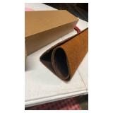 Hiram Crazy Horse Leather Desk Mat with 15W Wireless Charging - Waterproof and High-End Cowhide Texture for a Comfortable Office Experience(31in x 16in)