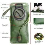 Hydration Bladder, 3L Water Bladder for Hiking Backpack, BPA-Free Leak Proof Water Reservoir Storage Bag, Water Pouch Hydration Pack Replacement for Camping Cycling Running, Military Green